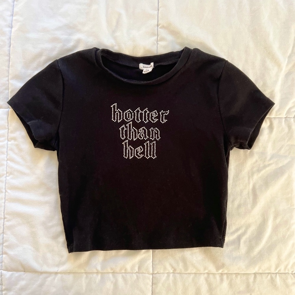 Garage “Hotter than Hell” Baby Tee